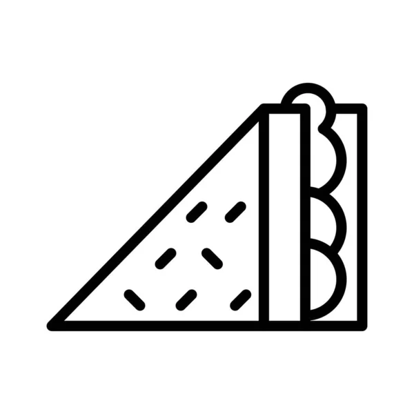 三明治矢量 快餐相关线条样式图标 — 图库矢量图片