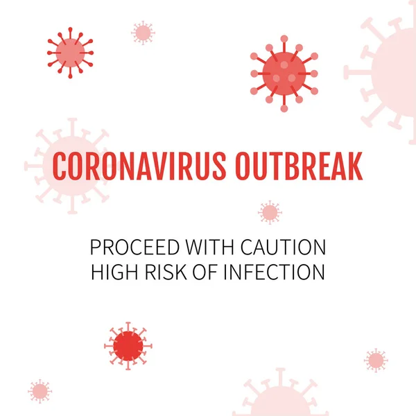 Wuhan Virüsü Veya Coronavirüs Salgını Bilgi Vektörü Çizimi — Stok Vektör