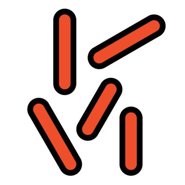 Tüberküloz virüs vektör çizimi, doldurulmuş tasarım simgesi