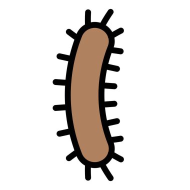 Virüs veya Bakteri vektör çizimi, doldurulmuş tasarım simgesi
