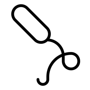 Virüs veya Bakteri vektör illüstrasyonu, çizgi tasarım simgesi