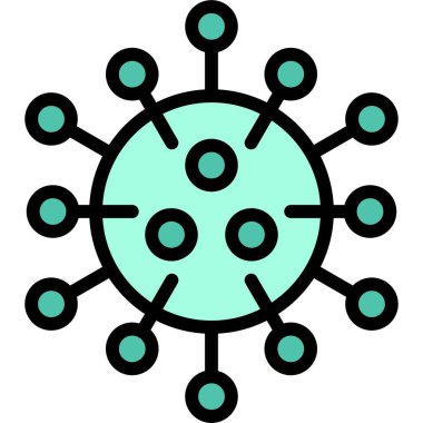 Virüs veya Bakteri vektör çizimi, doldurulmuş tasarım simgesi
