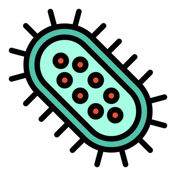 Ilustración Vectorial Virus Bacterias Icono Diseño Rellenado — Archivo Imágenes Vectoriales