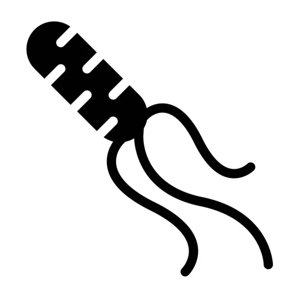 Helicobacter Pylori Vector Ilustración Icono Diseño Sólido — Vector de stock