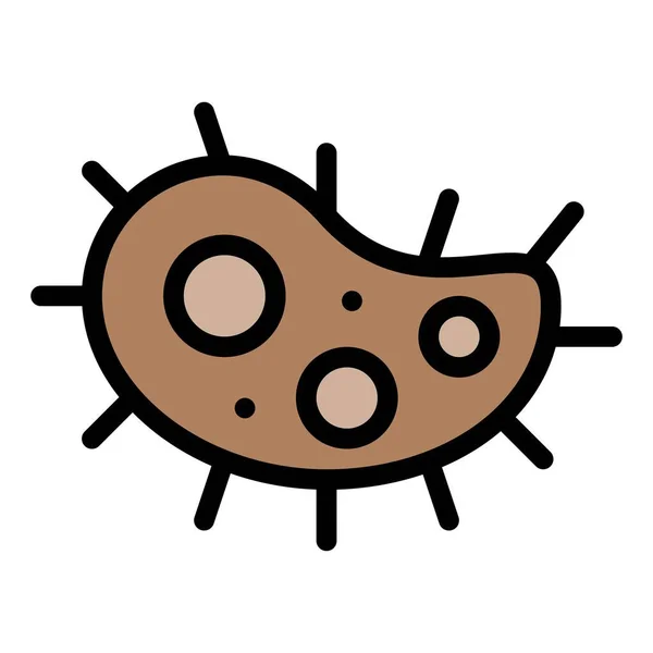 Ilustración Vectorial Amoeba Bacterias Icono Diseño Lleno — Vector de stock