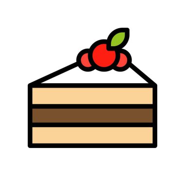 Çikolatalı kurabiye vektör illüstrasyonu, doldurulmuş tasarım simgesi