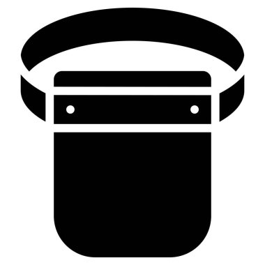 Yüz kalkanı çizimi, katı tasarım simgesi