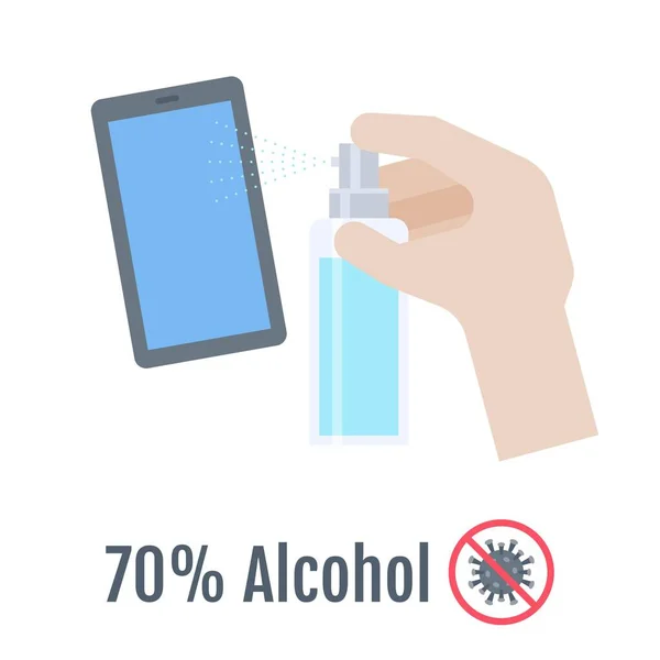 퍼센트의 알코올 삽화를 — 스톡 벡터