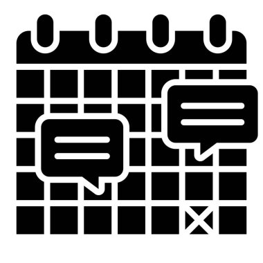 Takvim simgesi, plan ve olay çizelgesi