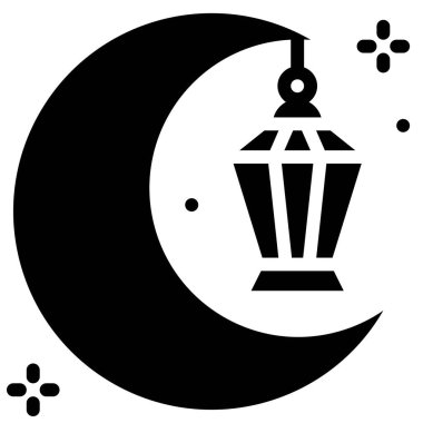 Lamba ikonlu hilal, Ramazan festivali illüstrasyonuyla ilgili