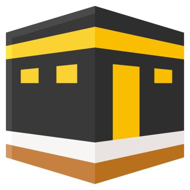 Kabe ikonu, Mekke vektör illüstrasyonunun büyük camisi