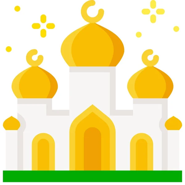 Moské Eller Masjid Ikon Ramadan Festival Relaterade Vektor Illustration — Stock vektor