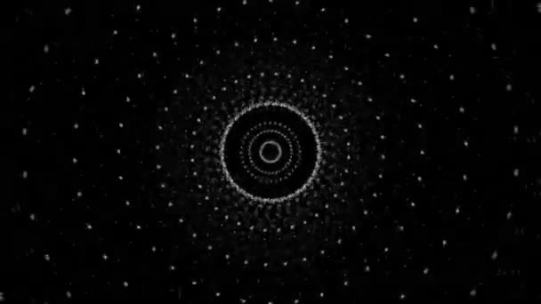 Психоделические калейдоскопические круги — стоковое видео