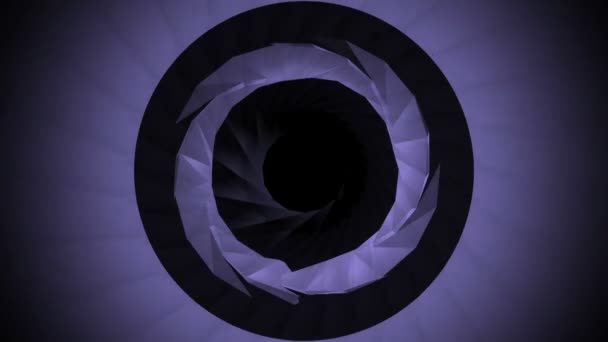 Circular trip tunnel — Stock Video