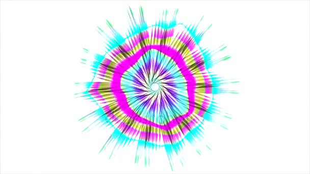 Abstract gekleurde patroon met witte achtergrond 4 — Stockvideo