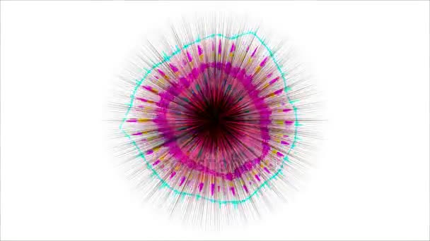 Astratto modello colorato con sfondo bianco 7 — Video Stock