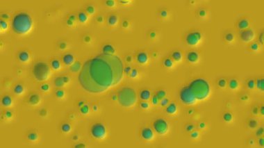 Yuvarlak şekiller oluşturulan bilgisayar çıkarımı soyut arka plan küresel, dairesel, köpüren, sıvı doku ile yüzer