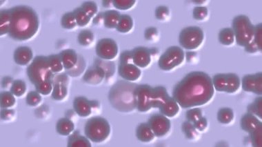 Yuvarlak şekiller oluşturulan bilgisayar çıkarımı soyut arka plan küresel, dairesel, köpüren, sıvı doku ile yüzer