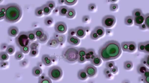 Formes circulaires flottantes Un fond abstrait multicolore généré par ordinateur avec une texture globulaire, circulaire, bouillonnante et liquide 