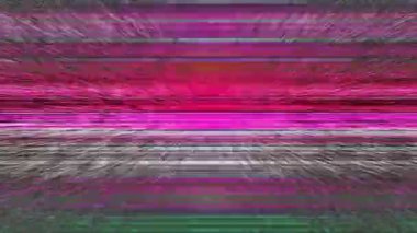 Rengarenk yatay çizgiler ile statik 10 A bilgisayar çıkarımı yatay çizgiler ve Tv statik soyut animasyon oluşturulan                                                                                                