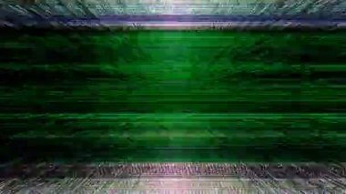 Rengarenk yatay çizgiler ile statik 12 A bilgisayar çıkarımı yatay çizgiler ve Tv statik soyut animasyon oluşturulan                                                                                                