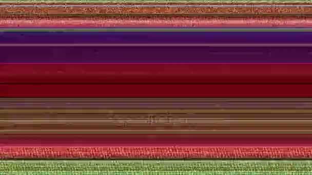 Multicoloured Horizontal Lines Static Computer Generated Abstract Animation Multicoloured Horizontal — Stock Video