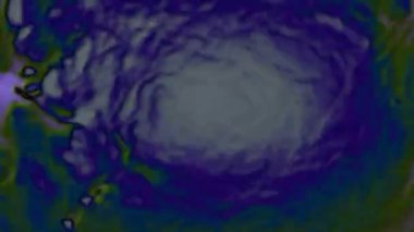 Mulitcoloured dalgalanma 4 A bilgisayar animasyon stilize renkli sıvı dalgalanmalar oluşturulan 