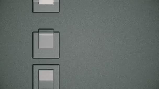 带有移动块的抽象背景第三8计算机生成的抽象背景 沿中间三个快速移动块 — 图库视频影像