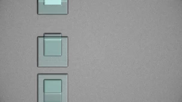 Abstracte Achtergrond Met Bewegende Blokken Links Derde Computer Gegenereerde Abstracte — Stockvideo