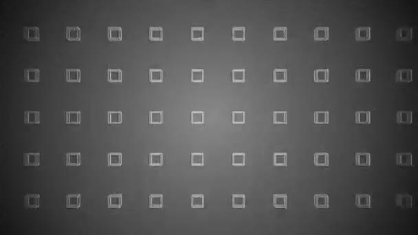 Blikající Animace Computeru Čtverců Abstraktní Pozadí Rychle Blikající Geometrického Čtverce — Stock video