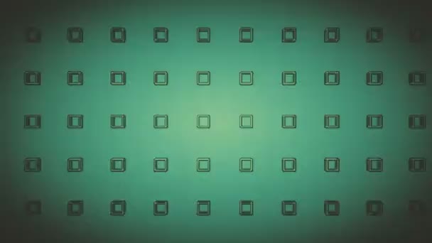 Flashing Squares Computer Generated Animation Abstract Background Fast Flickering Geometric — Stock Video