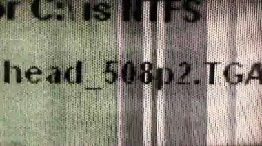 Hızlı, oluşturulan hata metni 22 A bilgisayar bilgisayar hata metni arıza arka planı olan bir ekranda yanıp animasyon titreşen, yanıp sönen