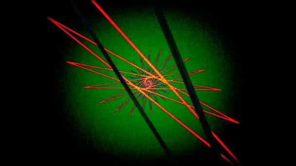 Résumé Arrière-plan Rotating Star Geometric Shape 2 Une animation générée par ordinateur d'une forme géométrique rotative abstraite dans un motif stellaire 