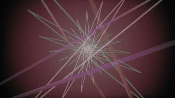 Αφηρημένα Φόντο Περιστρεφόμενο Αστέρι Γεωμετρικό Σχήμα Υπολογιστή Που Δημιουργούνται Animation — Αρχείο Βίντεο