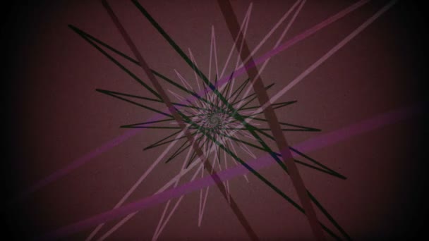 Абстрактний Фон Обертається Зірка Геометрична Форма Комп Ютер Створив Анімацію — стокове відео