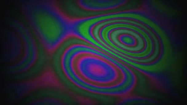 Abstract Background Ondulação Circular Psicadélica Animação Gerada Por Computador Fundo — Vídeo de Stock