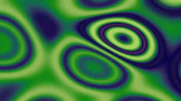 抽象的な背景サイケデリックな円形リップル コンピューター生成パルス円形波紋と抽象的な背景のアニメーション — ストック動画