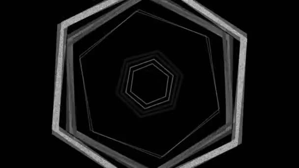 Abstrait Background Pulsing Hexagon Flicker Animation Générée Par Ordinateur Arrière — Video