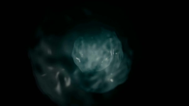 抽象背景动画不规则球形1计算机生成具有脉冲 不规则 椭圆形形状的抽象背景动画 — 图库视频影像