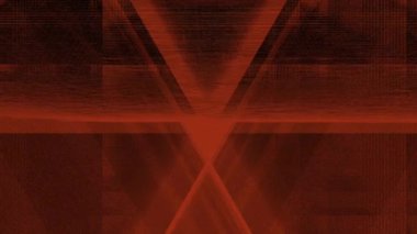 Akan bir tünel hareketindeki geometrik üçgen şekillerin ve çizgilerin bilgisayar tarafından oluşturulan animasyonu