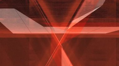 Akan bir tünel hareketindeki geometrik üçgen şekillerin ve çizgilerin bilgisayar tarafından oluşturulan animasyonu