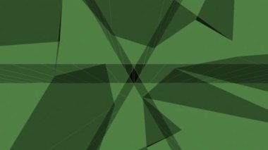 Akan bir tünel hareketindeki geometrik üçgen şekillerin ve çizgilerin bilgisayar tarafından oluşturulan animasyonu