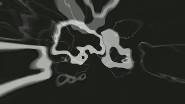 1960年代受到启发的脉动脉动的计算机动画 — 图库视频影像