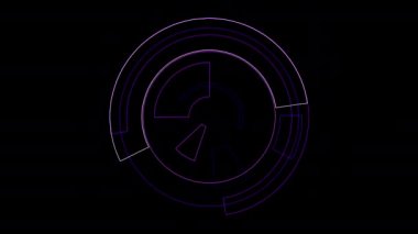 Şekil değiştiren bloksu dairesel segmentlerin bilgisayar tarafından oluşturulan animasyonu