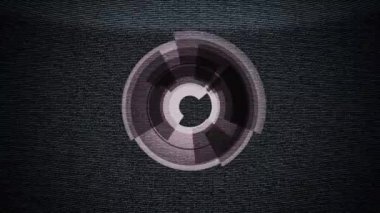 Şekil değiştiren bloksu dairesel segmentlerin bilgisayar tarafından oluşturulan animasyonu