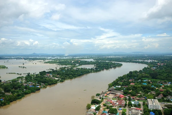 Tayland sel, doğal afet, — Stok fotoğraf