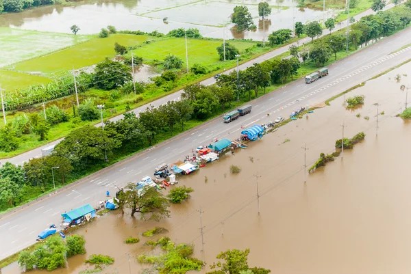 Tailandia inundaciones, desastres naturales  , — Foto de Stock