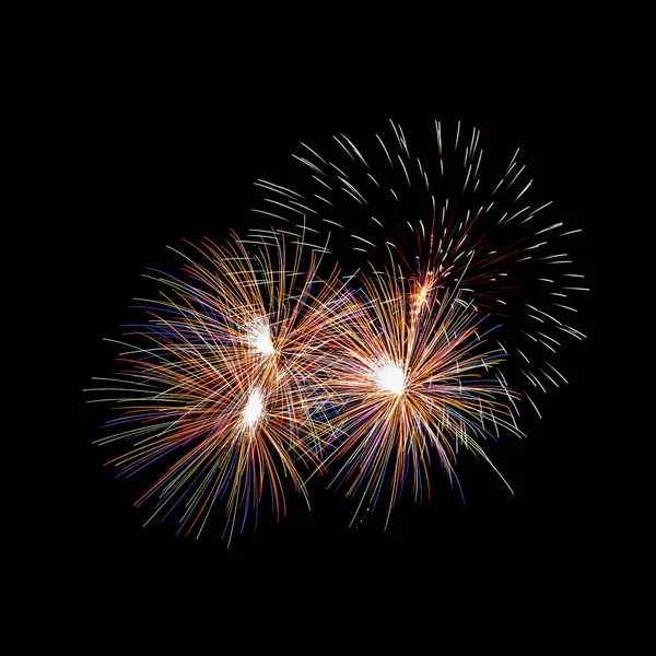 Fireworks light up the sky with dazzling display — Stock Photo, Image