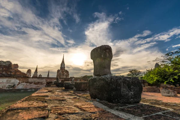 Co Mahathat w Ayutthaya — Zdjęcie stockowe