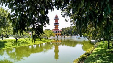 Ho Withun Thasana veya bilgelerin uyanık, landmark Bang Pa-In Kraliyet Sarayı, Tayland at.